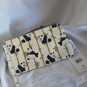 Panda Print Zipper Pouch
